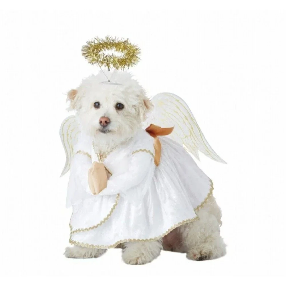 Heavenly Hound Dog Angel Costume -SMALL - Halloween Christmas